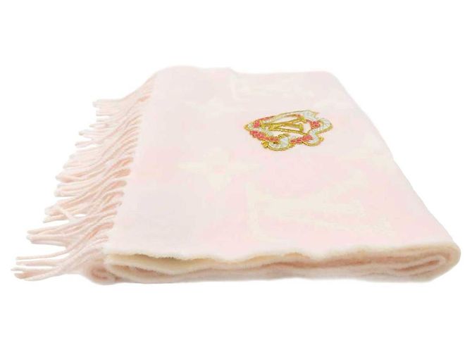 Sciarpa in lana Monogram Louis Vuitton M79522 Rosa - vista 4