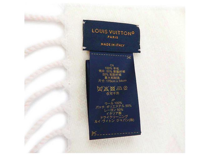 Sciarpa in lana Monogram Louis Vuitton M79522 Rosa - vista 5