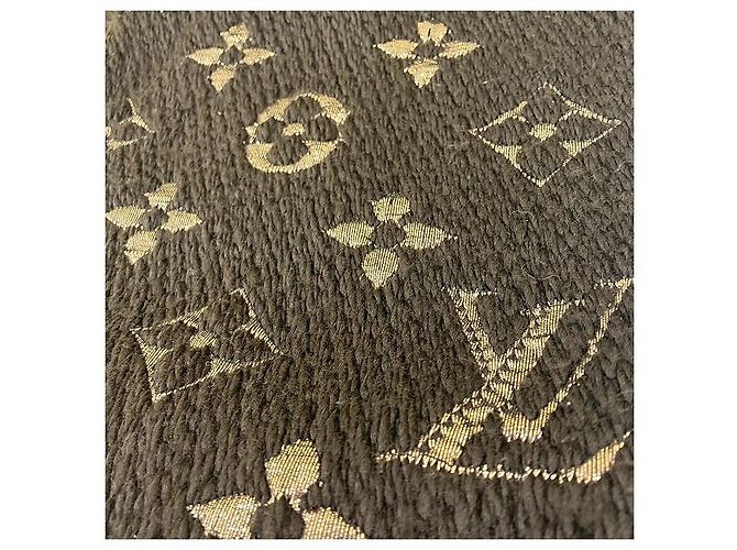 Sciarpa Louis Vuitton Monogram Logo Mania M71383 Marrone - vista 6