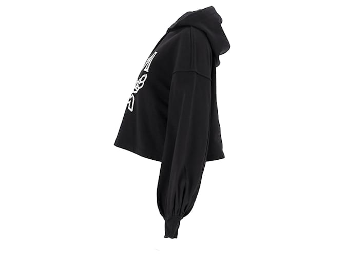 Moletom com capuz com logo MCM Preto - vista 2