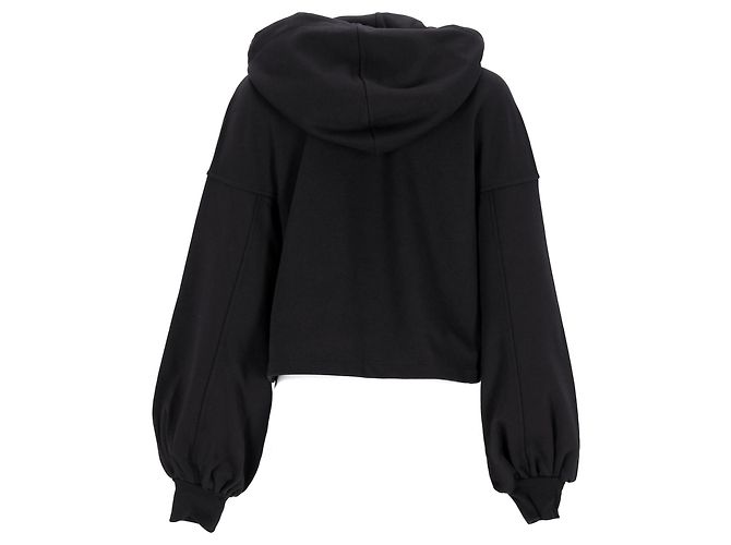 Moletom com capuz com logo MCM Preto - vista 3