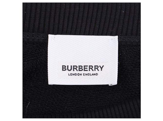 Sweatshirt mit Burberry-Logo-Druck Schwarz - Ansicht 4