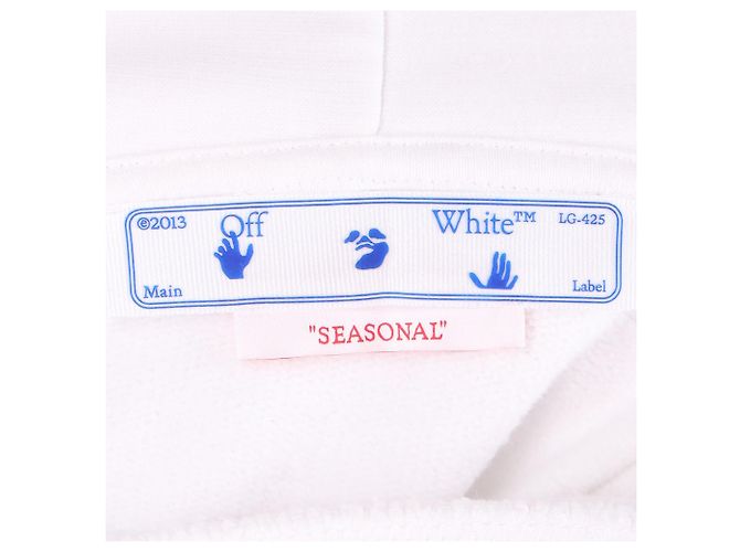 Off White Off-White Hoodie weiß mit Druck - Ansicht 4