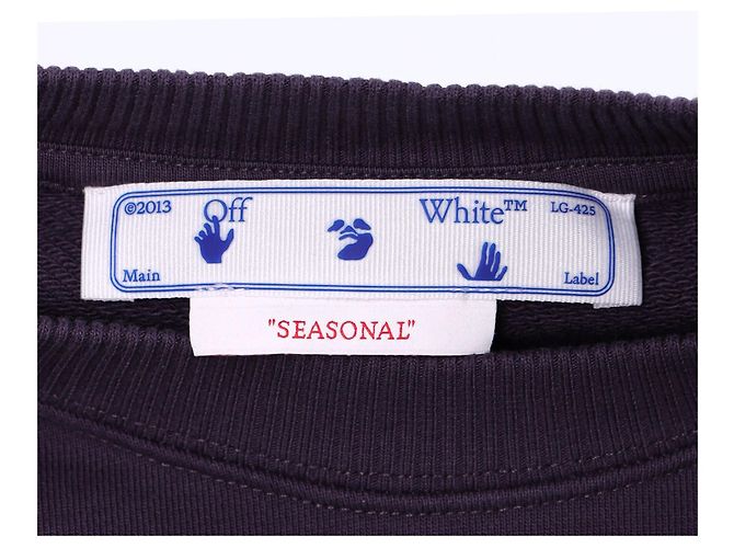 Off White Slim Fit Crewneck Arrow Off-White Lila - Ansicht 4