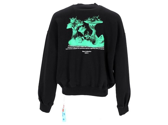 Off White Off-White Sweatshirt mit Pilzdruck Schwarz - Ansicht 3