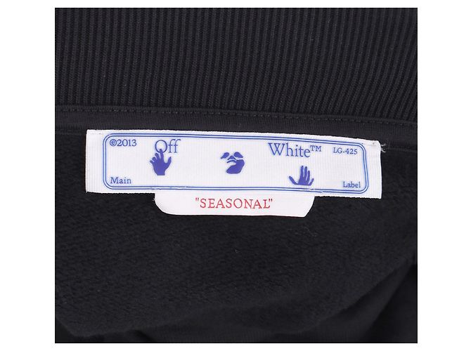 Off White Off-White Sweatshirt mit Pilzdruck Schwarz - Ansicht 4