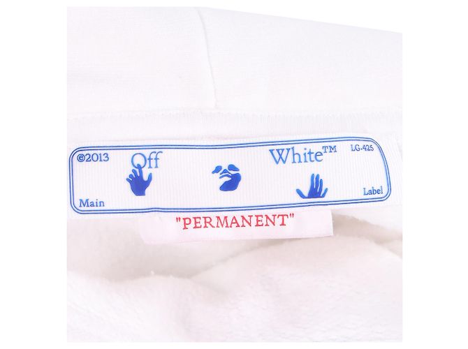 Off White Off-White Hoodie mit Mona Lisa-Druck Weiß - Ansicht 4