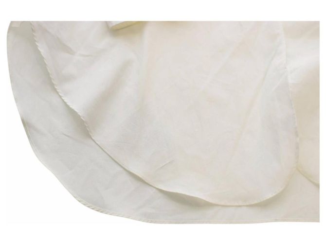 Camisa blanca de algodón sin cuello Helmut Lang Blanco - vista 8