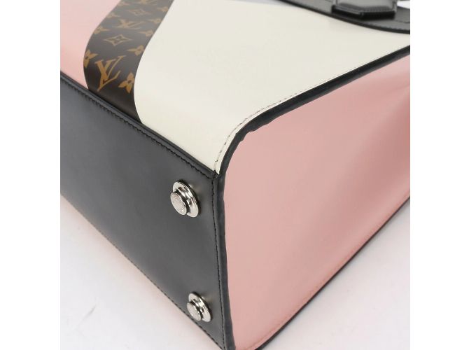 Borsa City Steamer MM Monogramma Louis Vuitton Marrone Bianco - vista 8