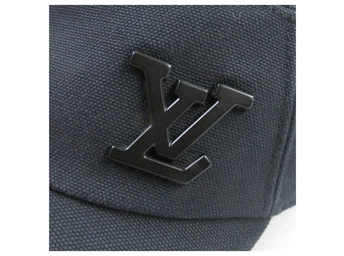 Cappello Aerogram in cotone Newsboy Louis Vuitton M77125 Blu - vista 6