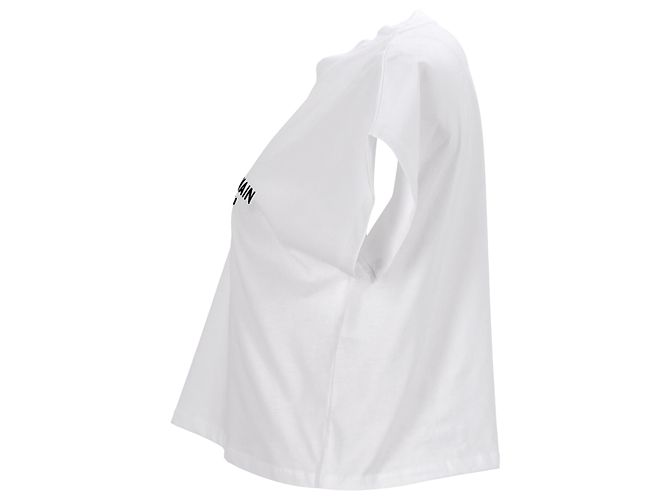 Top corto Balmain en blanco - vista 2