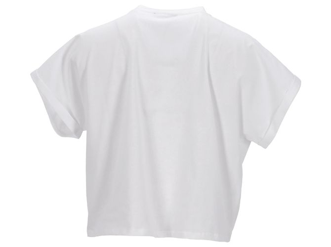 Top corto Balmain en blanco - vista 3