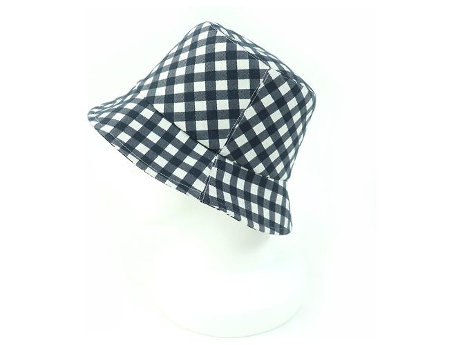 Christian Dior Cappello bucket Dior Oblique Blu - vista 3