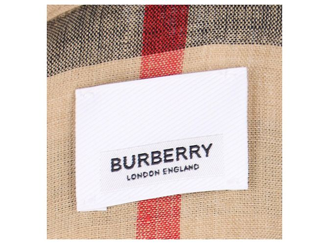 Camicia a quadri Burberry Marrone Beige - vista 4