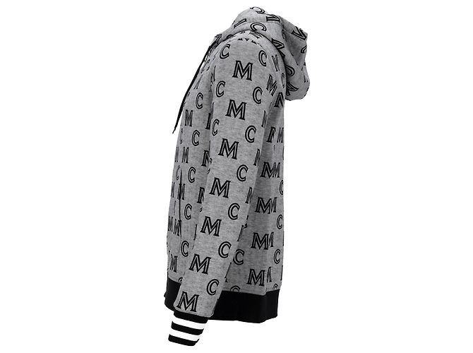 MCM Zip-Hoodie mit Allover-Druck Grau - Ansicht 2