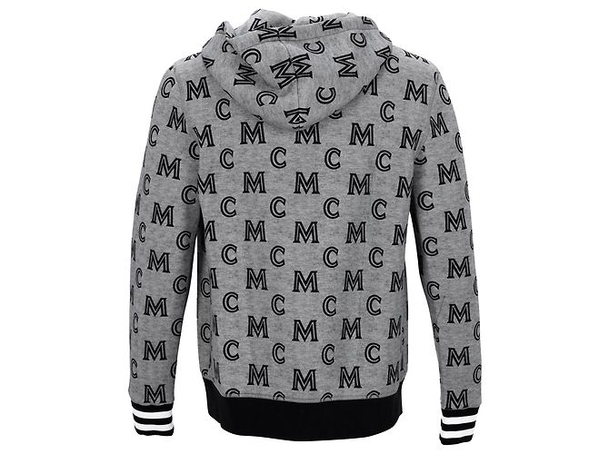 MCM Zip-Hoodie mit Allover-Druck Grau - Ansicht 3