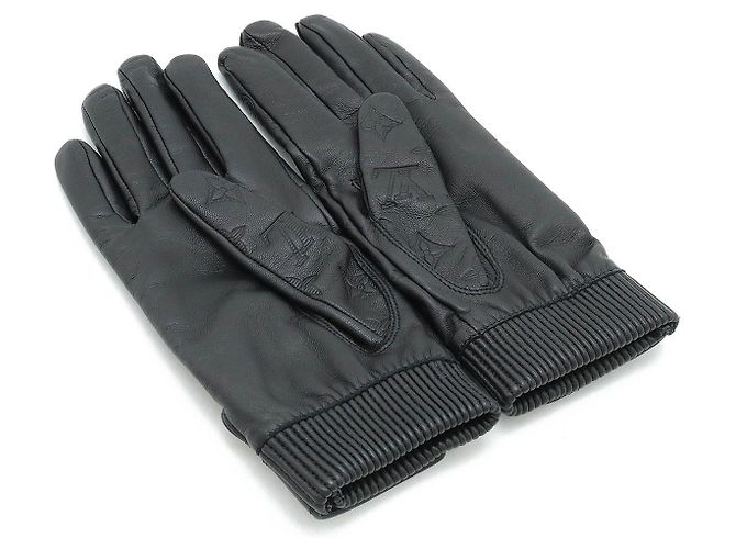 Monogram Shadow Handschuhe Louis Vuitton M73336 Schwarz - Ansicht 2