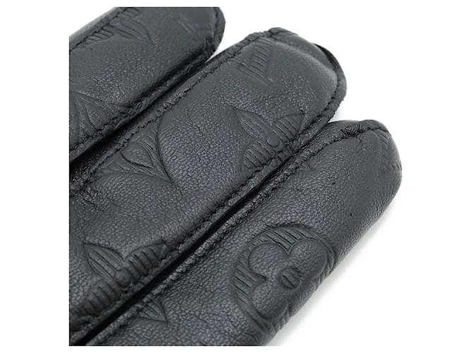 Monogram Shadow Handschuhe Louis Vuitton M73336 Schwarz - Ansicht 4