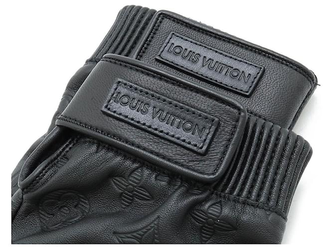 Monogram Shadow Handschuhe Louis Vuitton M73336 Schwarz - Ansicht 6