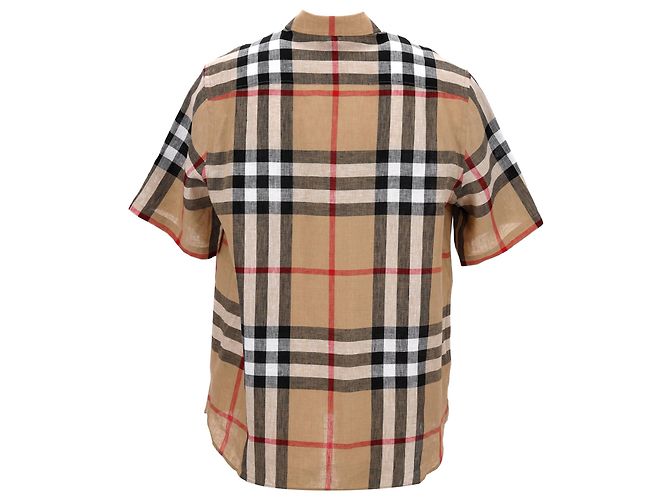 Camisa de cuadros Burberry Castaño Beige - vista 3