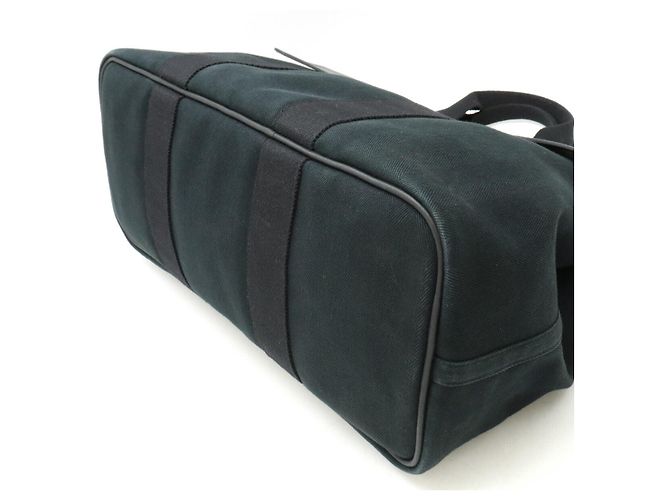 Hermès Hermes Valparaiso MM Canvas-Leder Tote Bag Schwarz - Ansicht 3