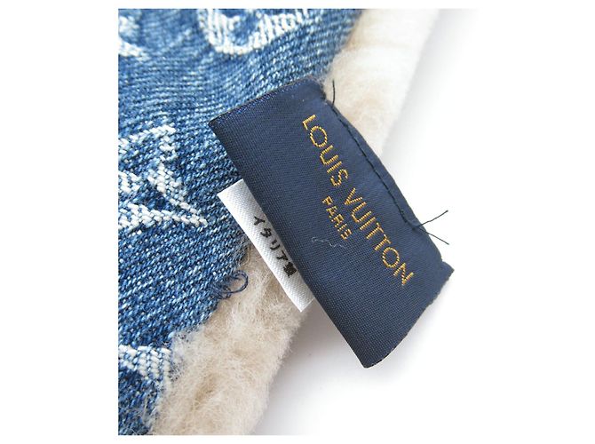 Sciarpa in denim Louis Vuitton Collaborazione NIGO MP2703 Marrone - vista 3