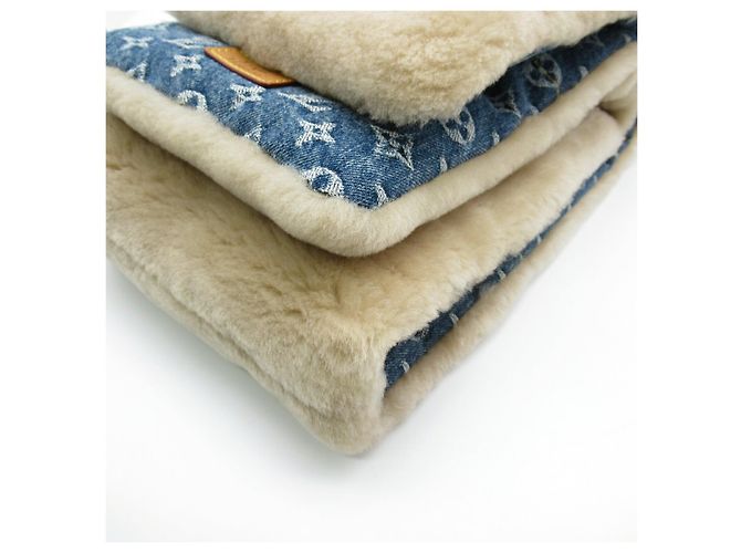 Sciarpa in denim Louis Vuitton Collaborazione NIGO MP2703 Marrone - vista 5