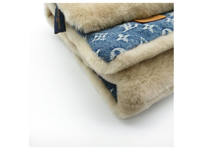 Sciarpa in denim Louis Vuitton Collaborazione NIGO MP2703 Marrone - vista 6