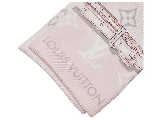 Bufanda de seda Louis Vuitton M70637 Rosa - vista 3