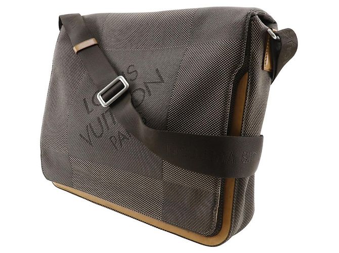 Borsa a tracolla in tela Damier Geant Louis Vuitton M93030 Marrone - vista 2