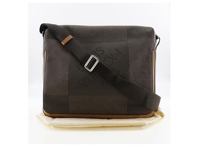 Borsa a tracolla in tela Damier Geant Louis Vuitton M93030 Marrone - vista 20