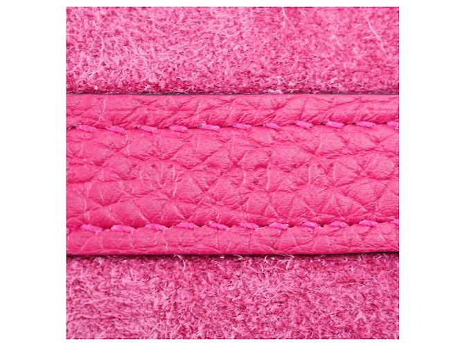 Borsa Hermès Picotin Lock MM Togo Rosa - vista 7