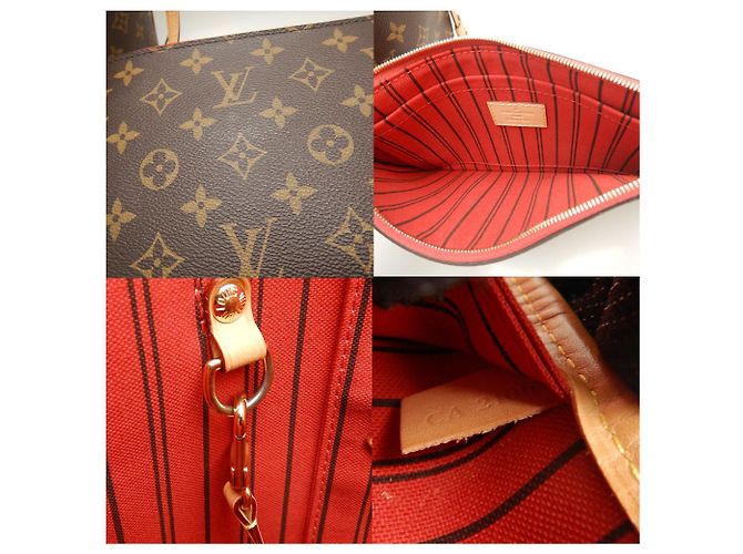 Tote Louis Vuitton Monogram Neverfull MM M46987 Rose - vue 8
