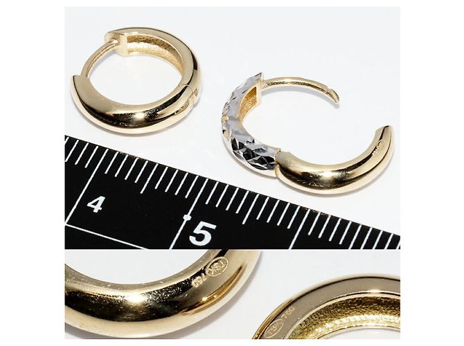 Autre Marque Au750 Ohrringe Golden - Ansicht 3
