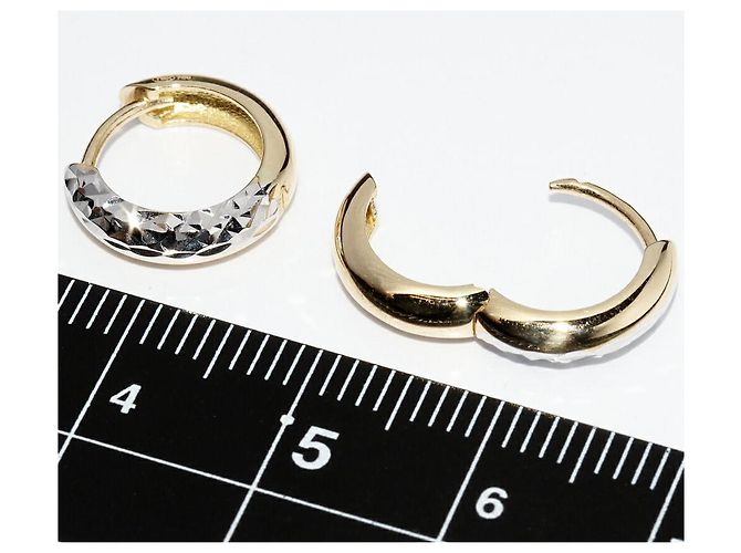 Autre Marque Au750 Ohrringe Golden - Ansicht 4
