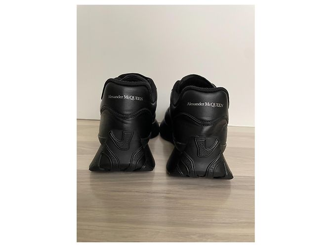 Alexander McQueen Sprint Runner Sneaker Leder Schwarz - Ansicht 5