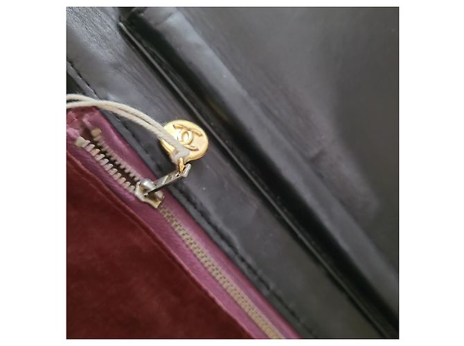 Wallet On Chain Borsa a mano Chanel in pelle nera Nero - vista 7