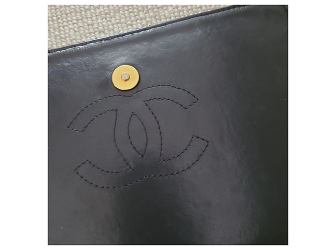 Wallet On Chain Borsa a mano Chanel in pelle nera Nero - vista 9