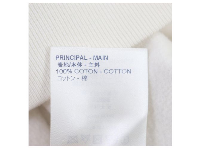 Sudadera de felpa de algodón Louis Vuitton marfil M Crudo - vista 10