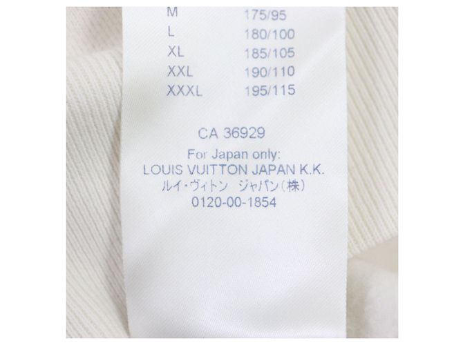 Sudadera de felpa de algodón Louis Vuitton marfil M Crudo - vista 11
