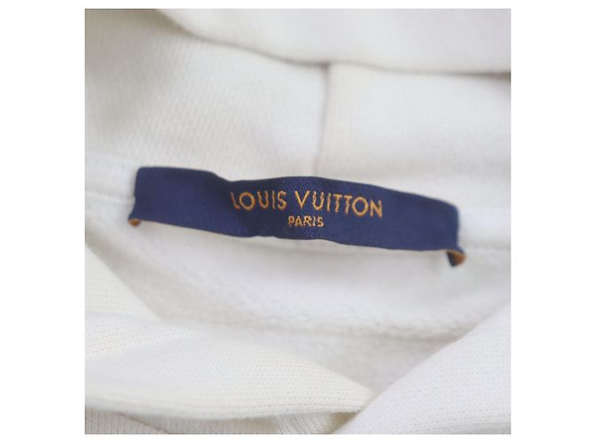 Sudadera de felpa de algodón Louis Vuitton marfil M Crudo - vista 7