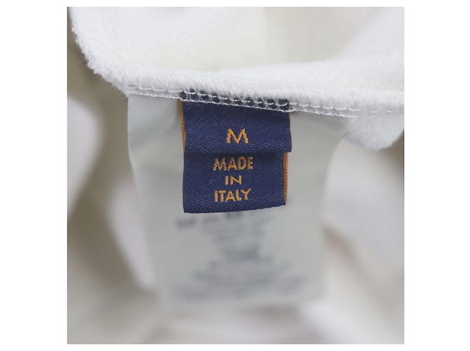 Sudadera de felpa de algodón Louis Vuitton marfil M Crudo - vista 8