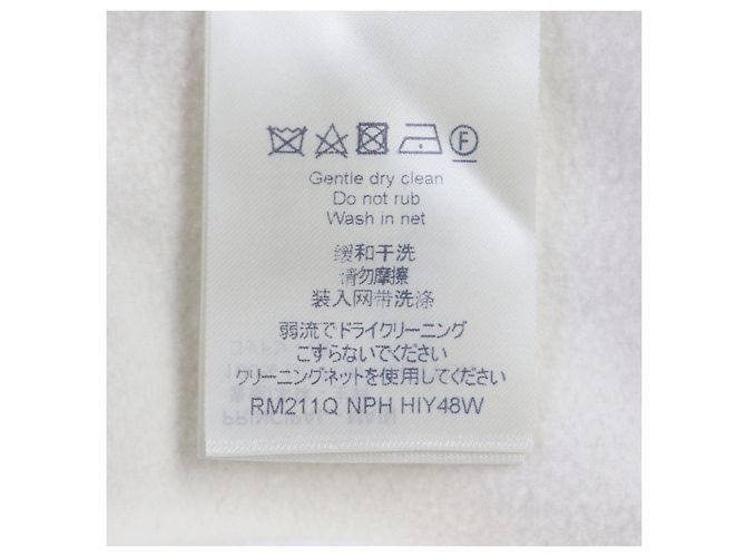 Sudadera de felpa de algodón Louis Vuitton marfil M Crudo - vista 9