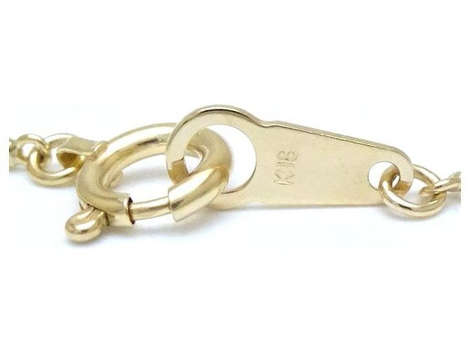 Autre Marque Collana Croce in Diamante 0,12ct K18YG Oro D'oro - vista 6