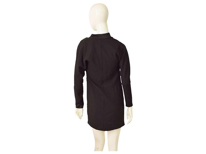 Ted Baker Schwarzes Mini-Kleid mit langen Ärmeln aus Polyester - Ansicht 2