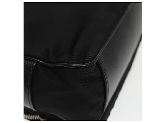PRADA Borsa a Spalla in Nylon Pelle Nera Argento Autentica 97437 - vista 16