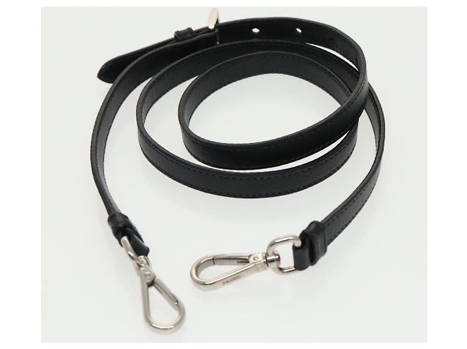 PRADA Borsa a Spalla in Nylon Pelle Nera Argento Autentica 97437 - vista 22