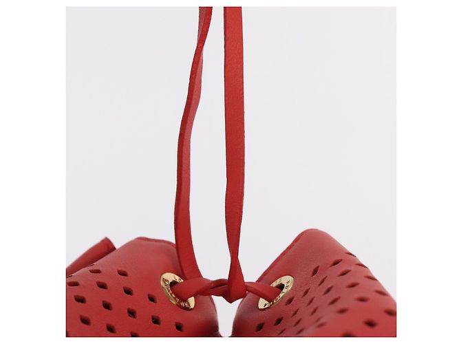 LOUIS VUITTON Borsa a Spalla in Pelle Perfo Noe Rossa M94074 LV Auth 90244 Rosso - vista 10