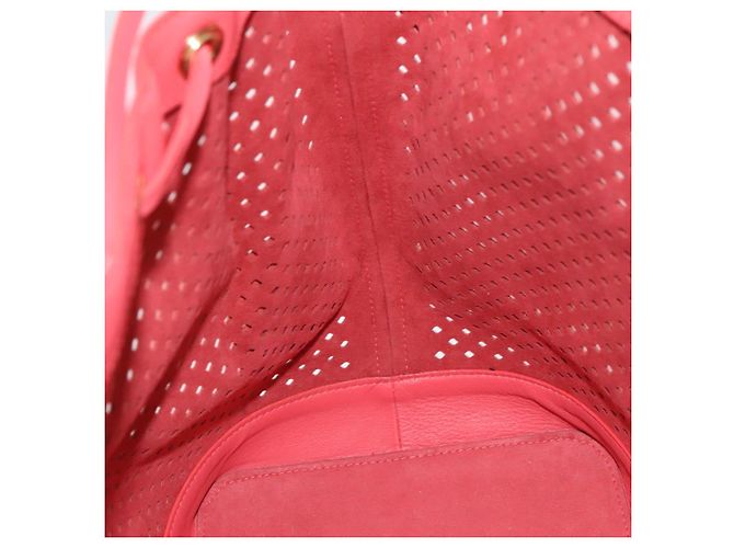 LOUIS VUITTON Borsa a Spalla in Pelle Perfo Noe Rossa M94074 LV Auth 90244 Rosso - vista 19