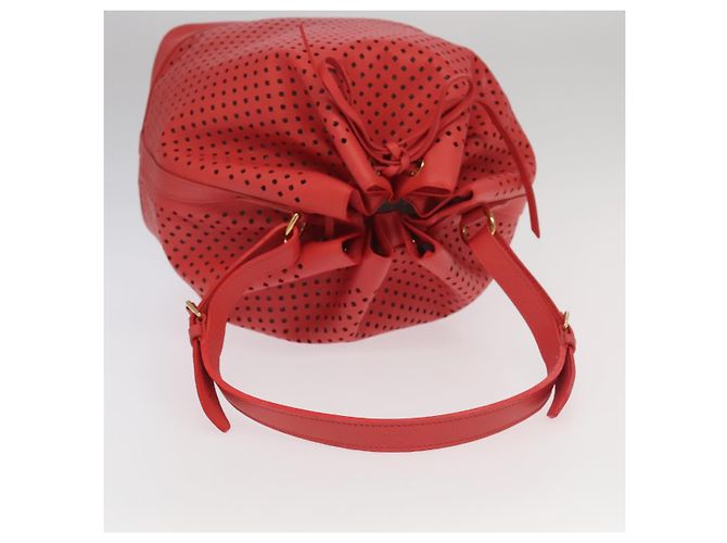 LOUIS VUITTON Borsa a Spalla in Pelle Perfo Noe Rossa M94074 LV Auth 90244 Rosso - vista 7